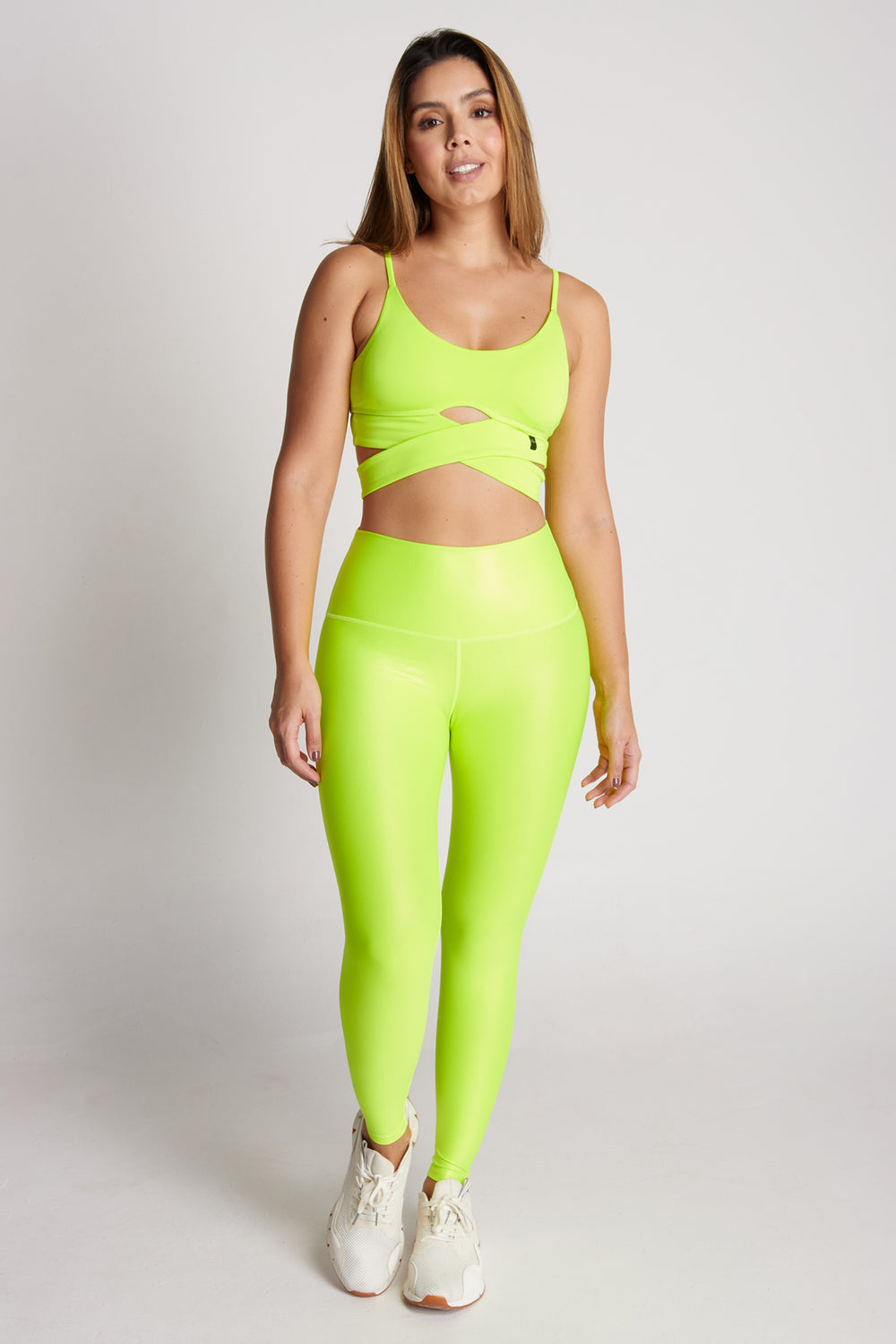 LEGGINS AMARILLO NEON METALIZADO