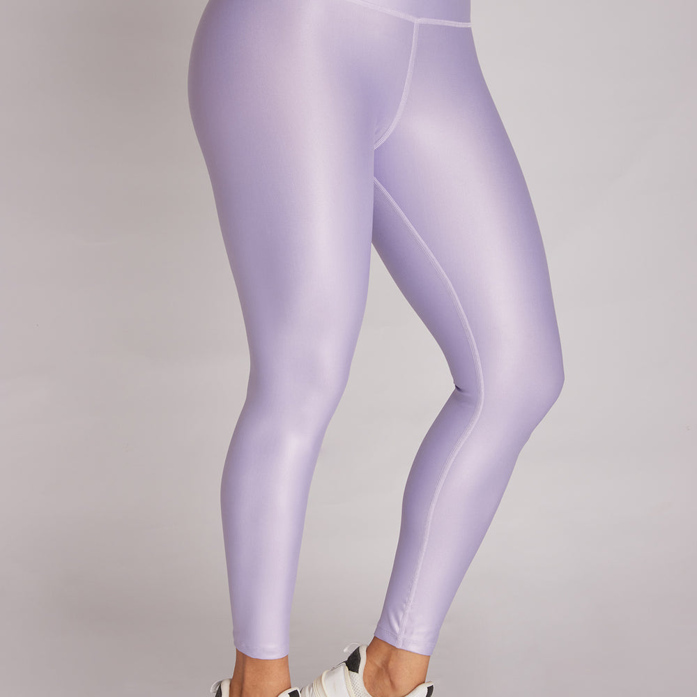 LEGGINS LILA CLARO METALIZADO