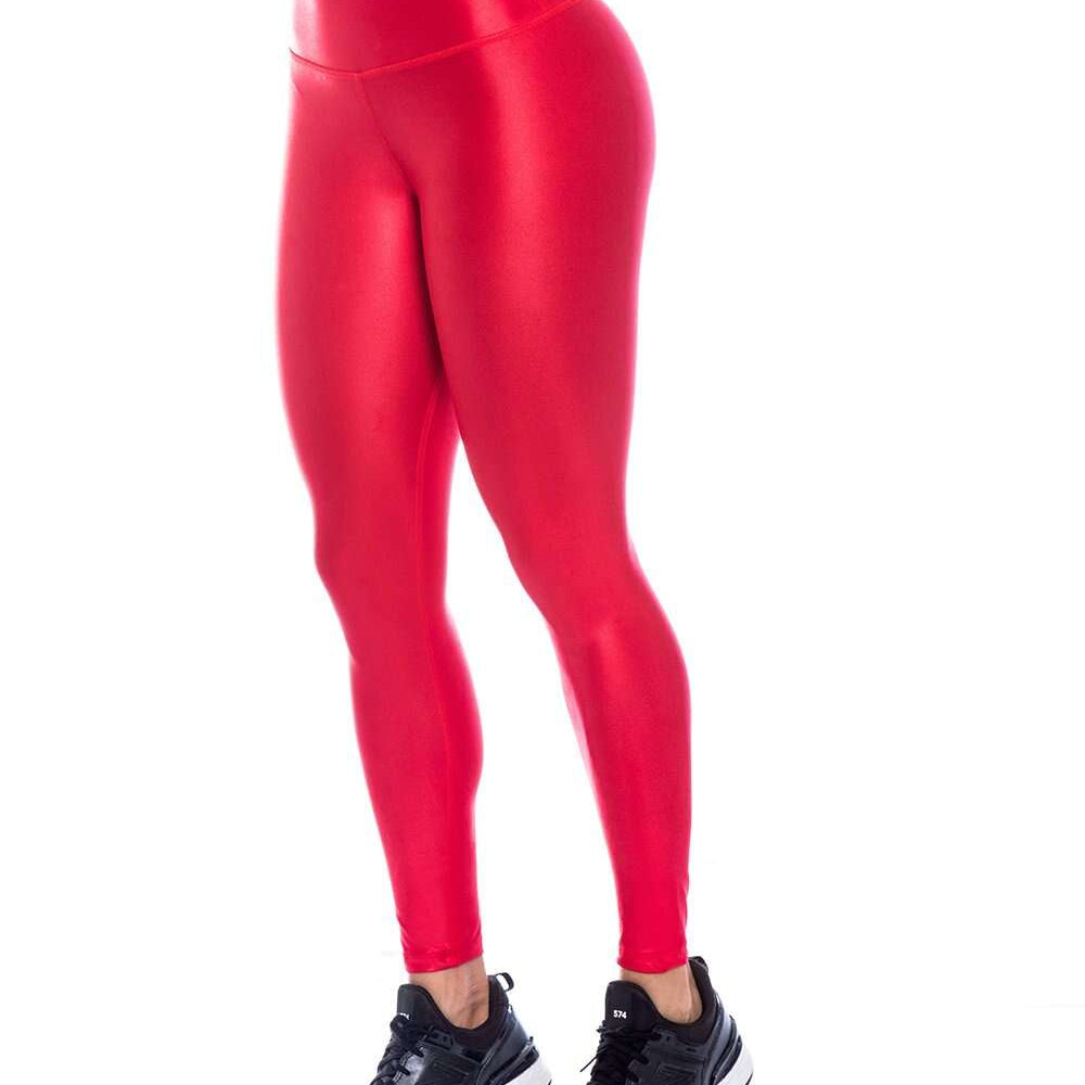LEGGINS ROJO METALIZADO