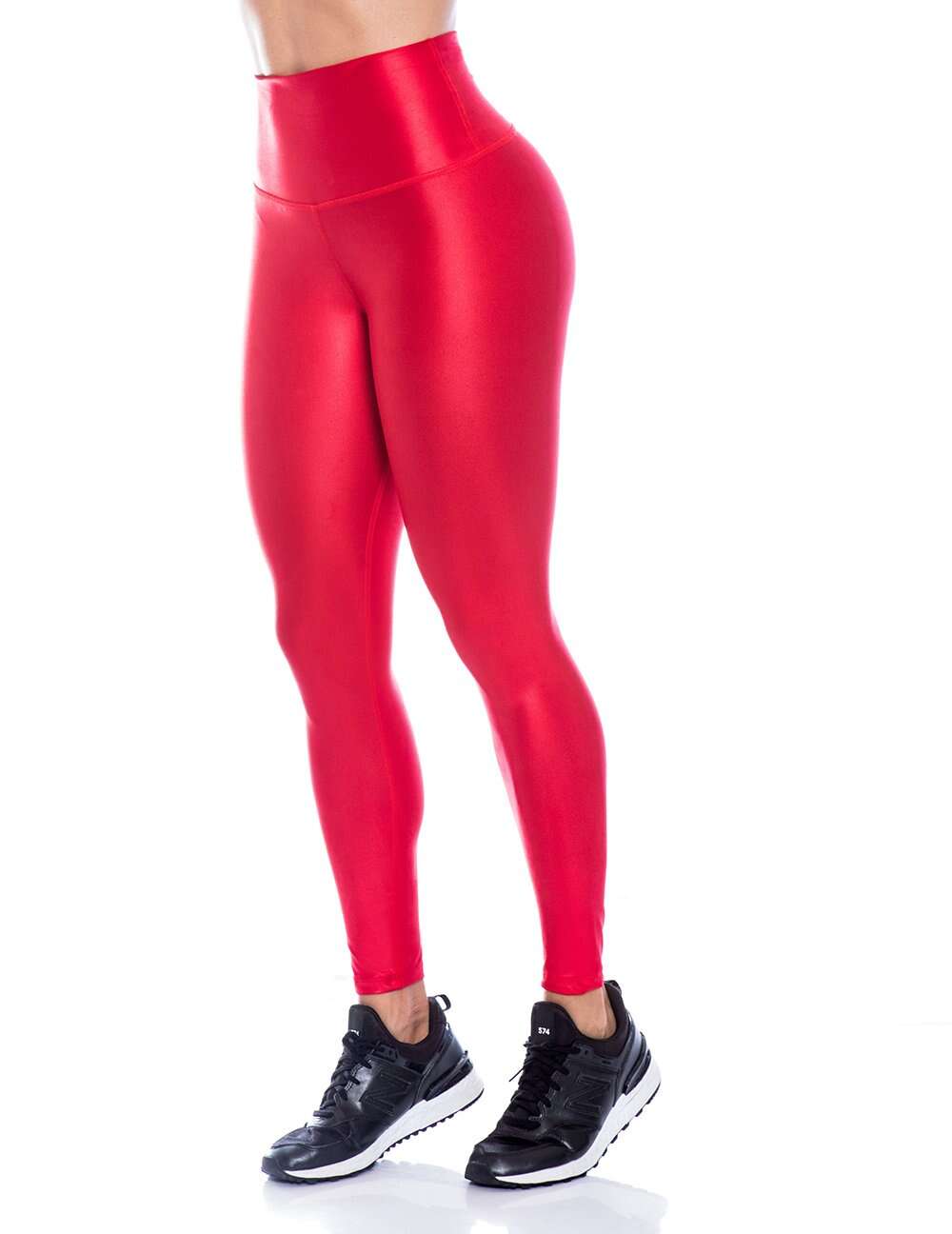 LEGGINS ROJO METALIZADO